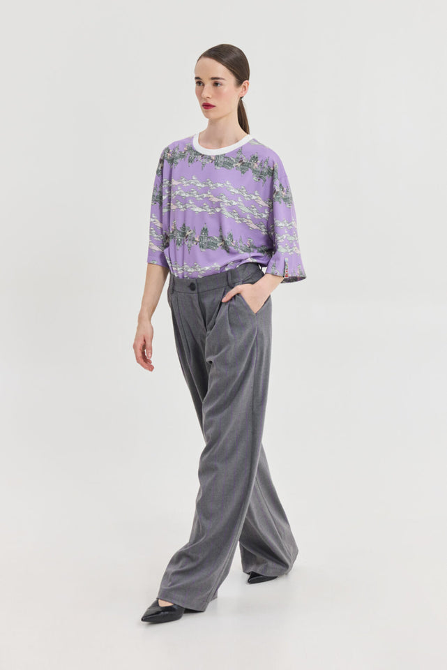 CHAMELEON PANTS PURPLE STRIPES