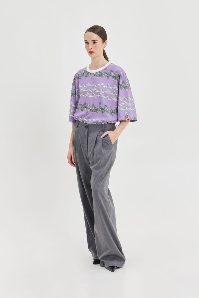 CHAMELEON PANTS PURPLE STRIPES