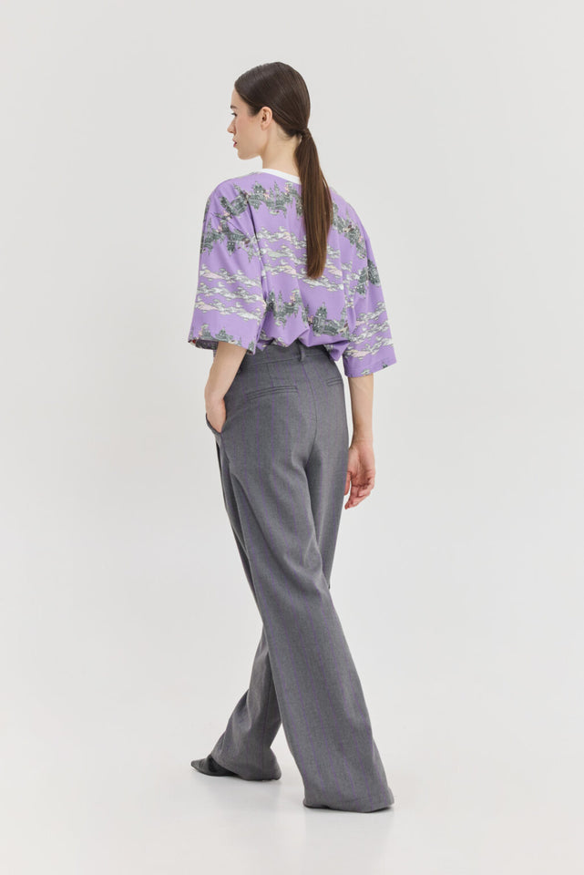 CHAMELEON PANTS PURPLE STRIPES