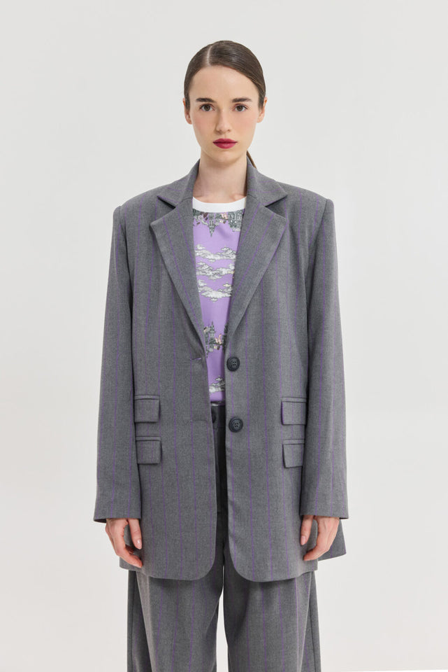 SENEGAL BLAZER PURPLE STRIPES