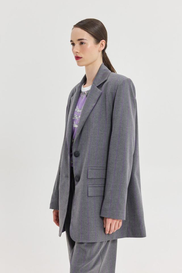 SENEGAL BLAZER PURPLE STRIPES