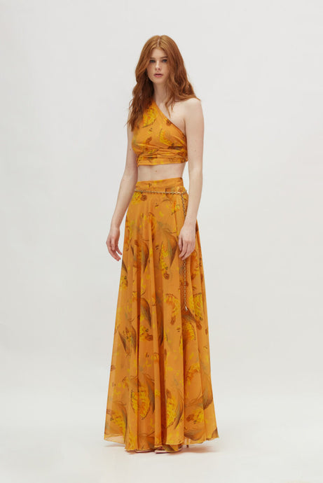 DALIA SKIRT BURNED ORANGE