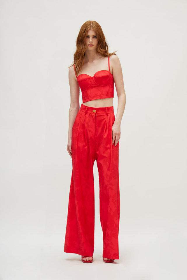 MARTHA PANTS WATERMELON RED