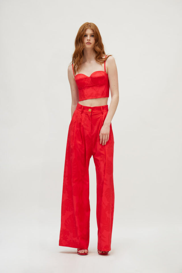 MARTHA PANTS WATERMELON RED