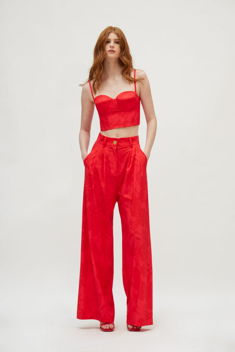 MARTHA PANTS WATERMELON RED
