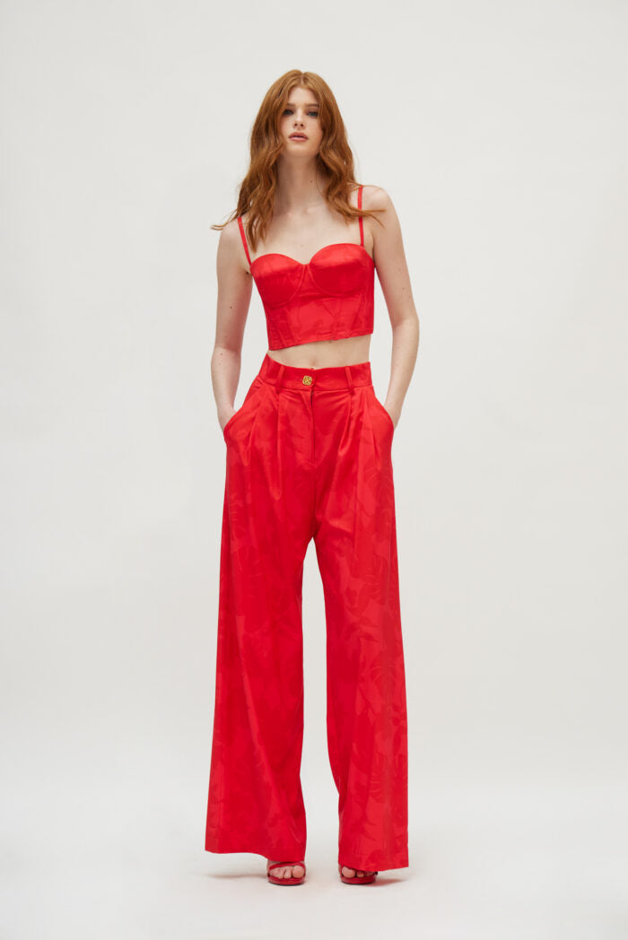 MARTHA PANTS WATERMELON RED