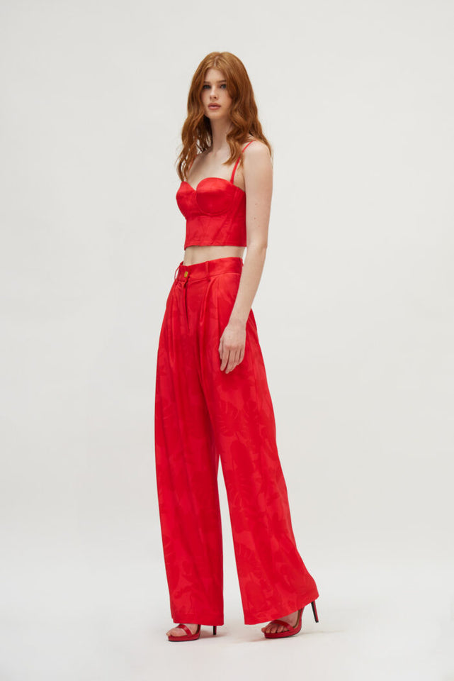 MARTHA PANTS WATERMELON RED