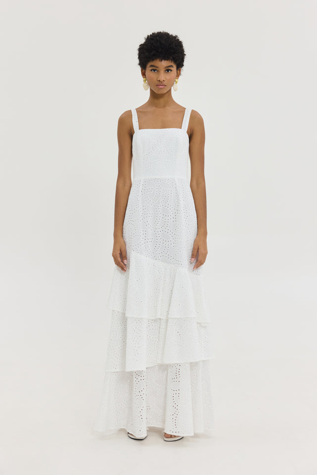 ANTINOR DRESS WHITE