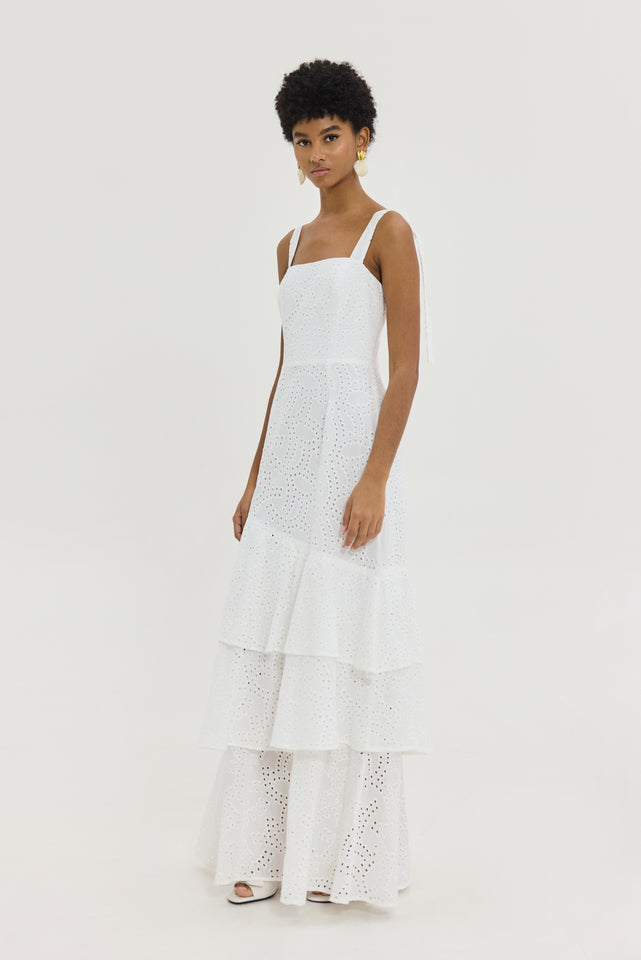 ANTINOR DRESS WHITE
