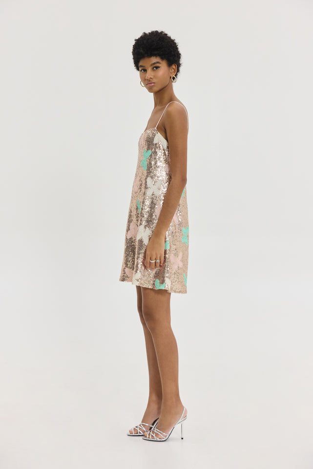 LUZ DRESS ROSE GOLD