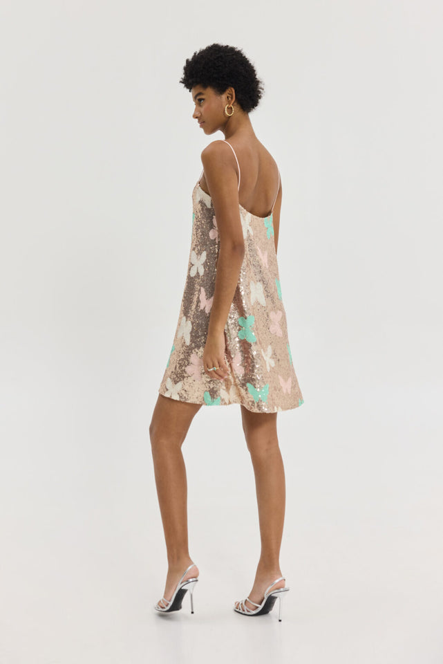 LUZ DRESS ROSE GOLD