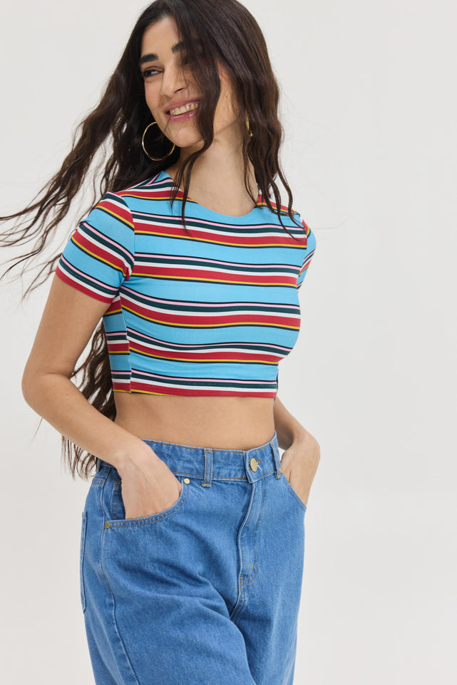 OPTIMUS TOP LIGHT BLUE STRIPES