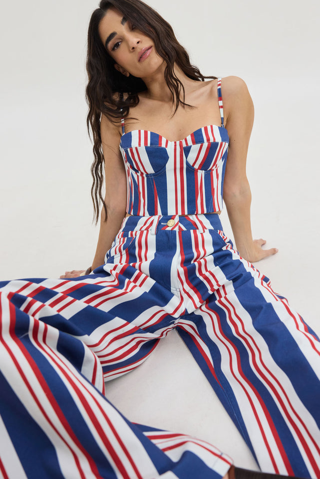 SALEM DENIM PANTS NAUTICA STRIPES