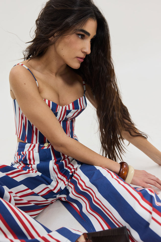 CHARIS TOP NAUTICA STRIPES