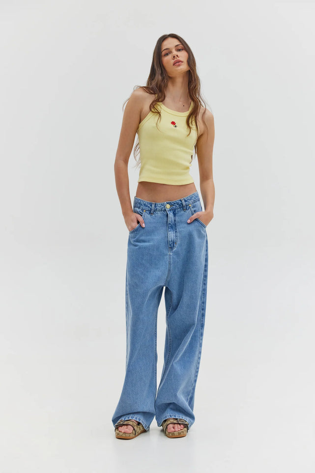 BOSTON DENIM PANTS GREY BLUE WASH