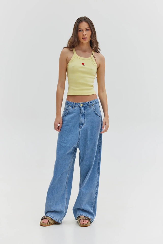 BOSTON DENIM PANTS GREY BLUE WASH