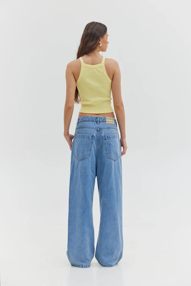 BOSTON DENIM PANTS GREY BLUE WASH