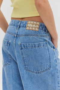 BOSTON DENIM PANTS GREY BLUE WASH