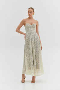 CRYSTAL DRESS TAUPE