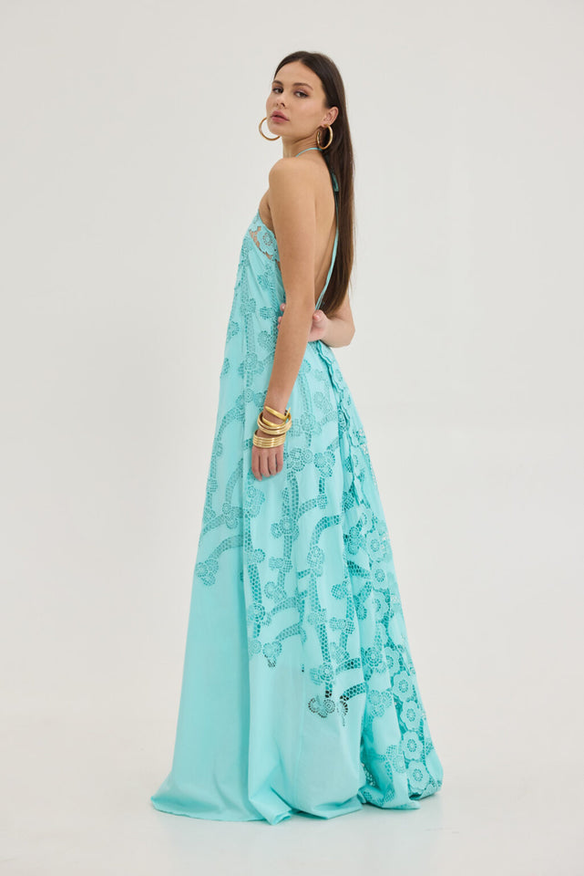 BLOOM DRESS AQUA