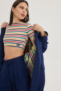 OPTIMUS TOP MULTICOLOR STRIPES