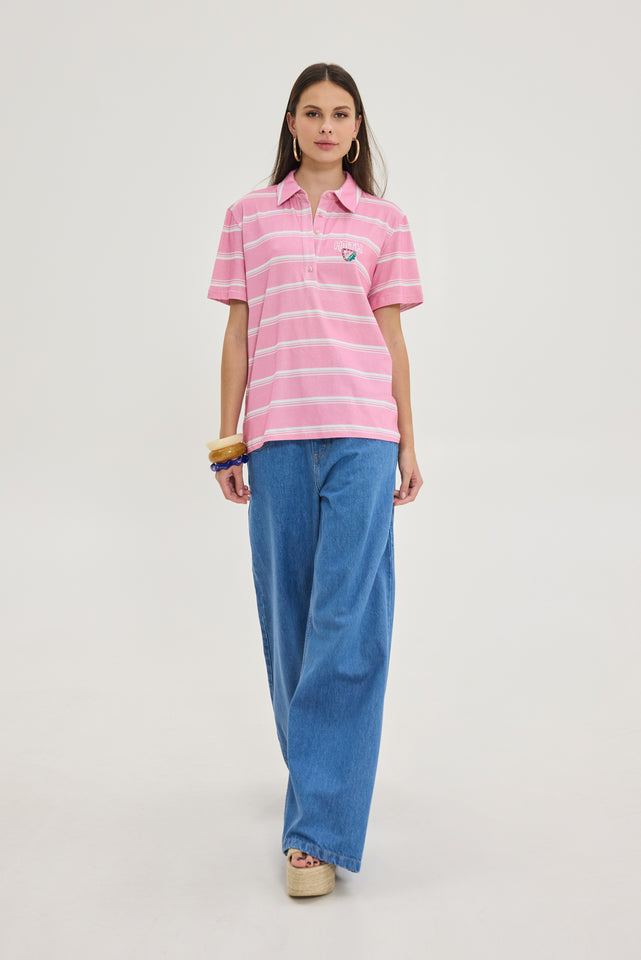 DOLLY T-SHIRT PINK STRIPES