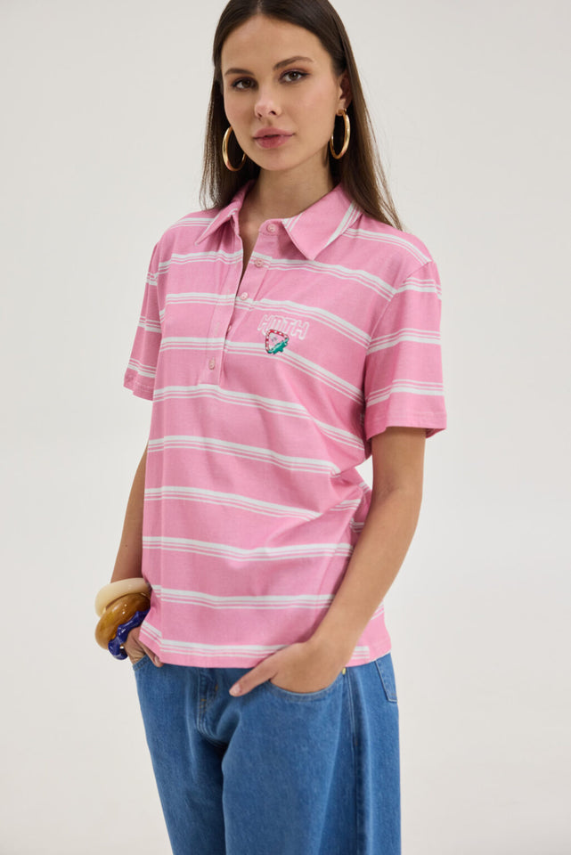 DOLLY T-SHIRT PINK STRIPES
