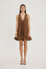 GABRIELLA DRESS BROWN