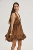 GABRIELLA DRESS BROWN