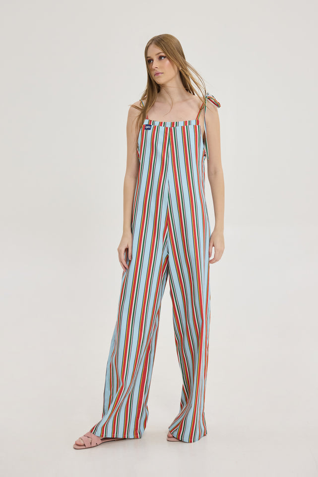 MICAELA JUMPSUIT LIGHT BLUE STRIPES