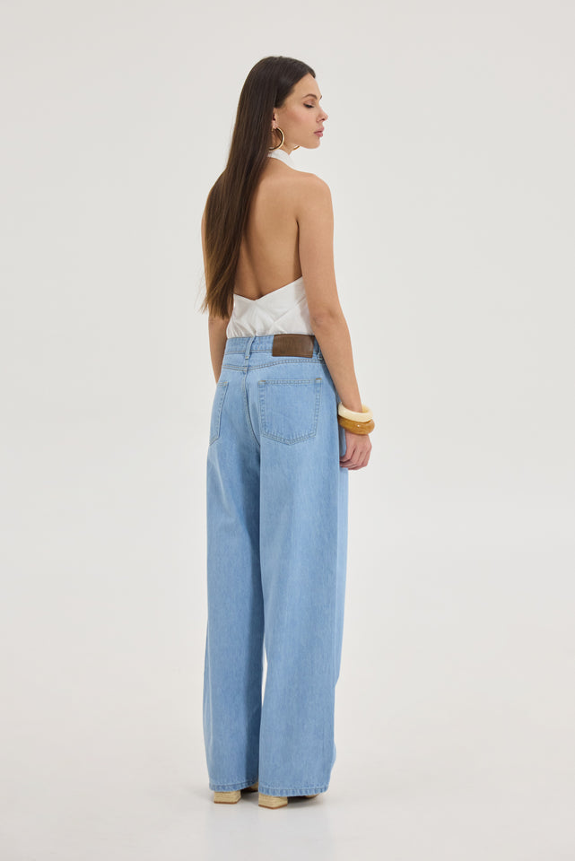 BAFALO DENIM PANTS LIGHT BLUE