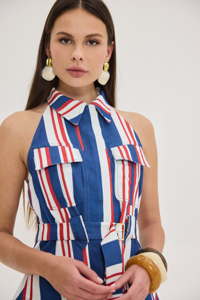 SAAVI DRESS NAUTICA STRIPES
