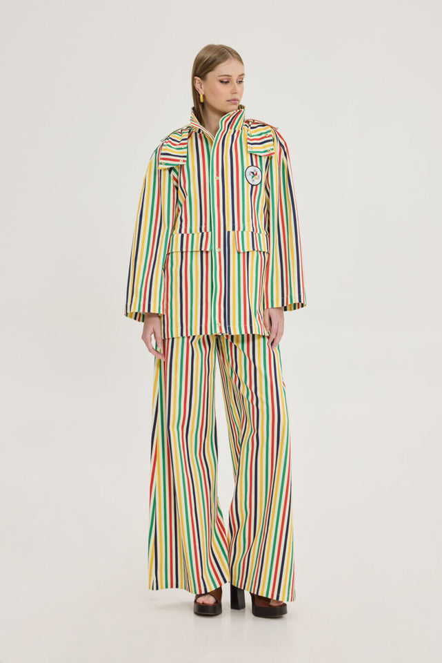 SALEM DENIM PANTS MULTICOLOR STRIPES