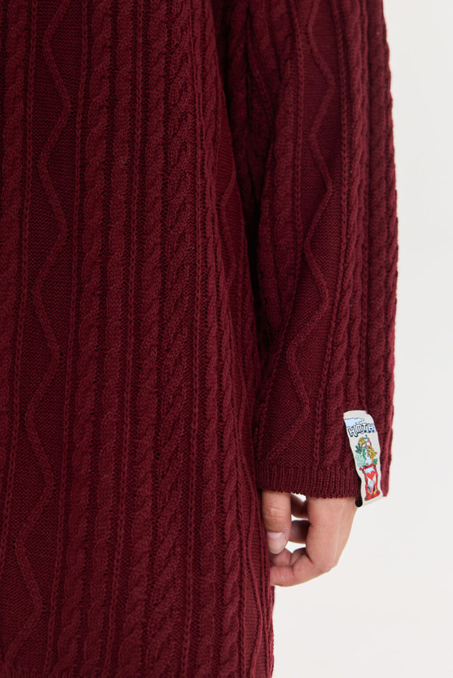 OLIVIA CARDIGAN BORDEAUX