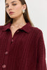 OLIVIA CARDIGAN BORDEAUX