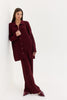 PALERMO KNITTED PANTS BORDEAUX