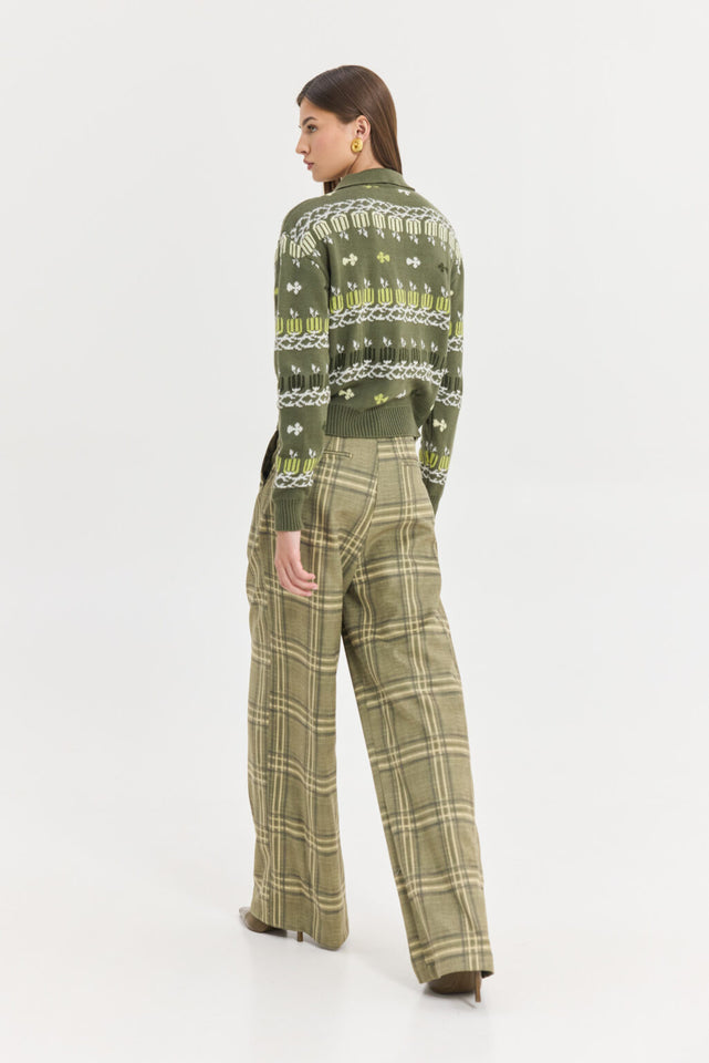 CHAMELEON PANTS OLIVE PLAID