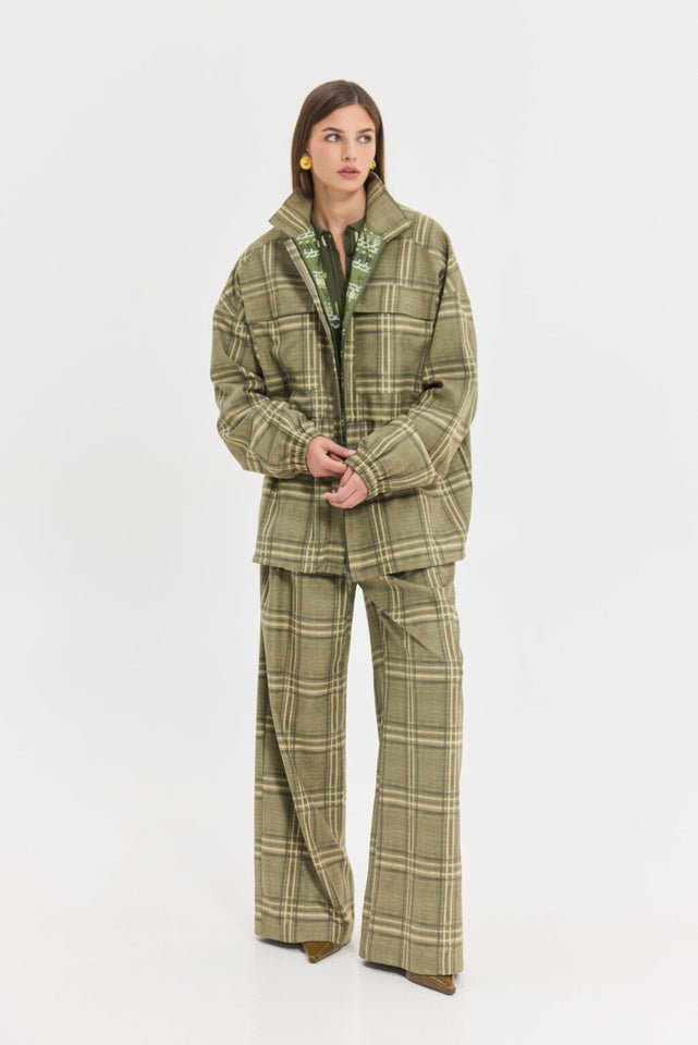 CHAMELEON PANTS OLIVE PLAID