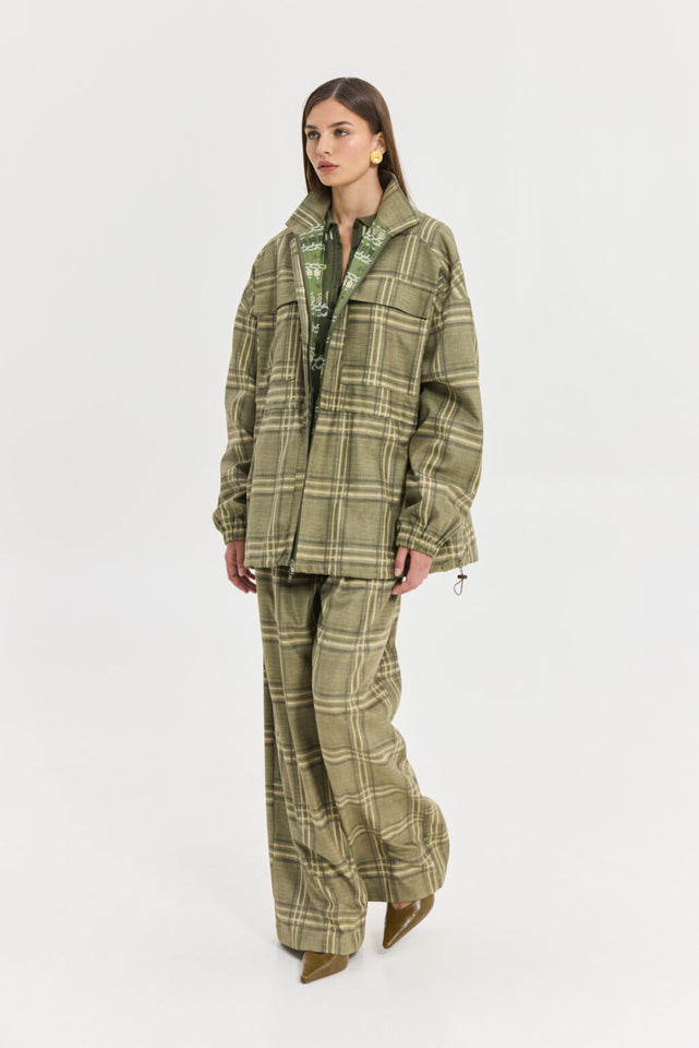 CHAMELEON PANTS OLIVE PLAID