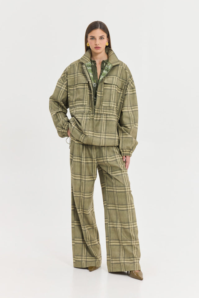 CHAMELEON PANTS OLIVE PLAID