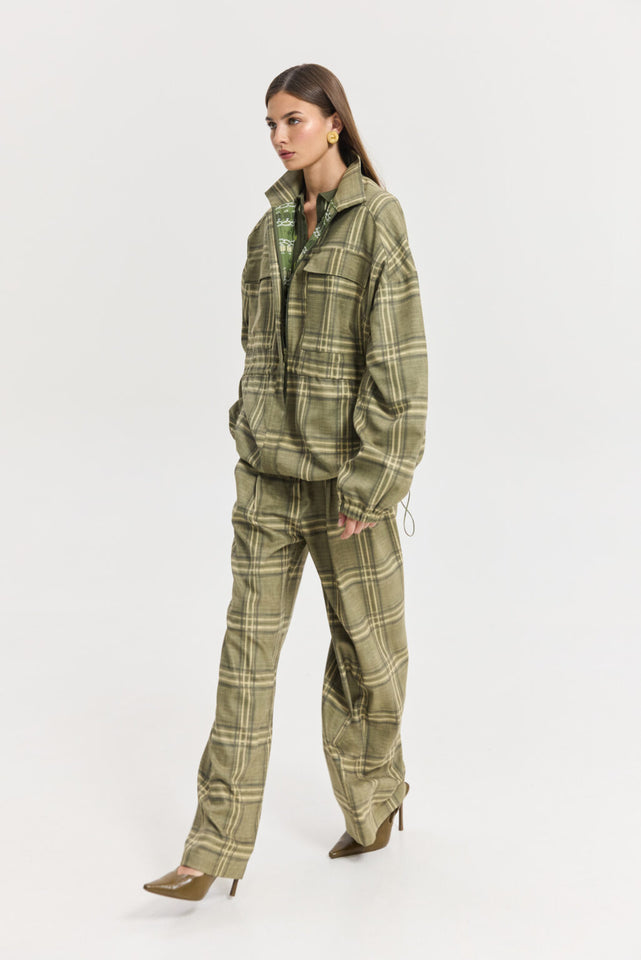 CHAMELEON PANTS OLIVE PLAID