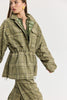 ORION BLAZER OLIVE PLAID