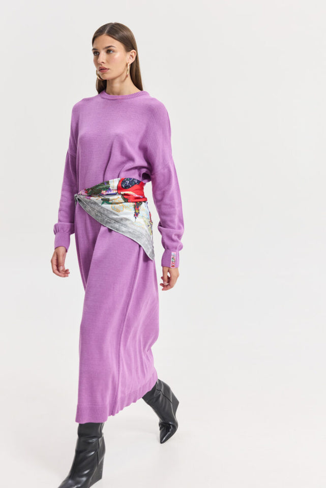 MILKWAY KNITTED DRESS PURPLE