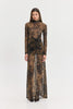 MANDARINO DRESS BROWN