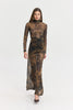 MANDARINO DRESS BROWN