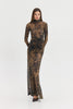 MANDARINO DRESS BROWN