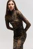 MANDARINO DRESS BROWN