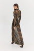 MANDARINO DRESS BROWN