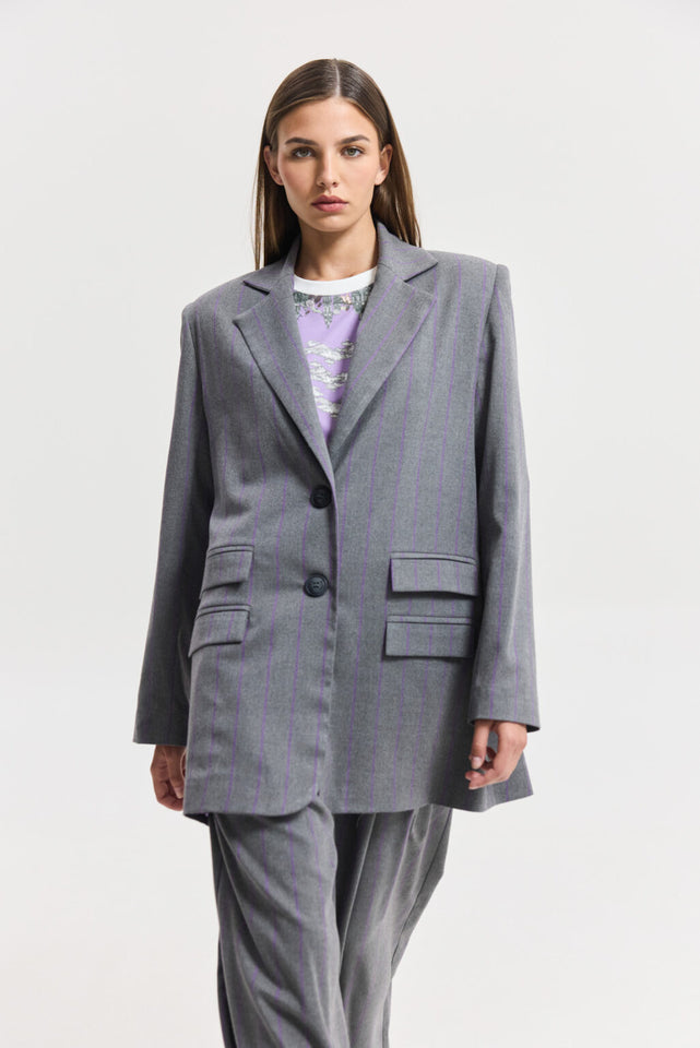 SENEGAL BLAZER PURPLE STRIPES