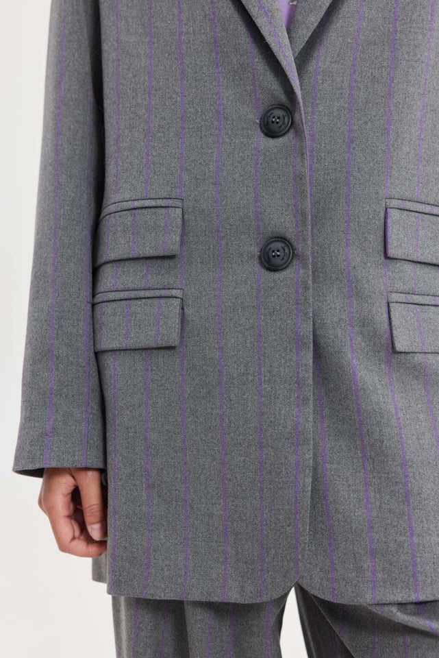SENEGAL BLAZER PURPLE STRIPES